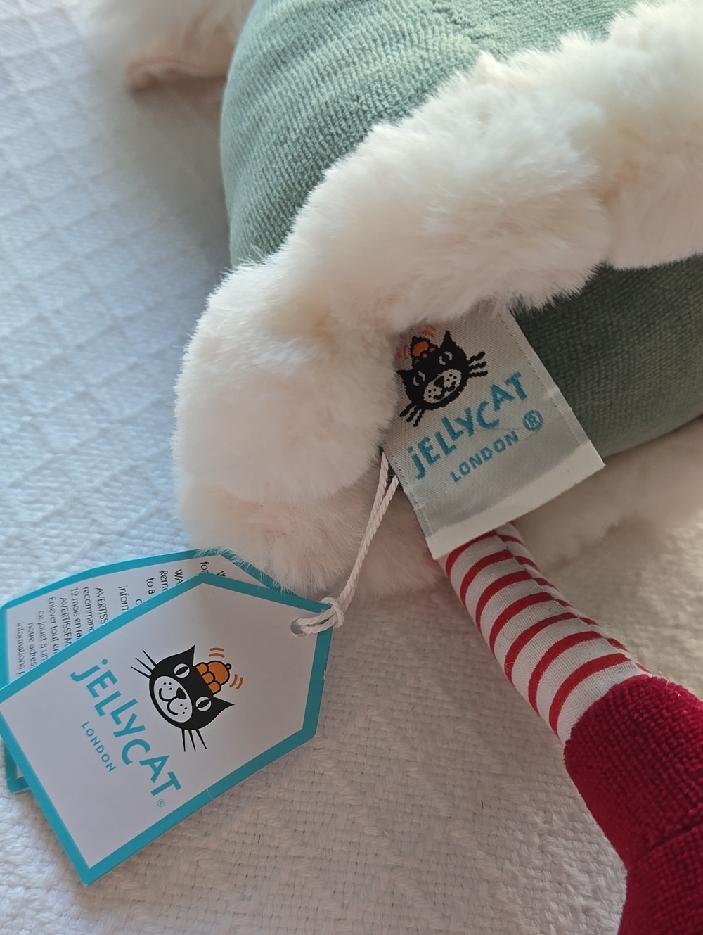 Jellycat Green & Red Elf Plush Holiday Decoration - Picture 9 of 14